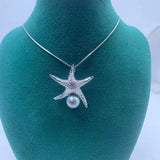 8-9mm Natural Freshwater Pearl Pendant Necklace