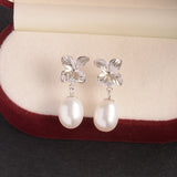 925 Silver Pearl Earrings Women