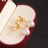 925 Silver Pearl Earrings Women