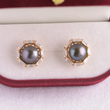 925 Silver Earrings Women 9-10mm Freshwater Pearl Wholesale