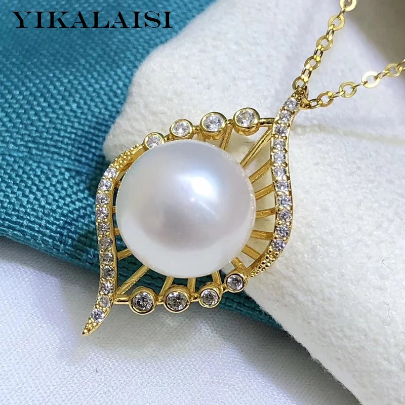 925 Silver Fine Natural Pearl Pendant 10-11mm