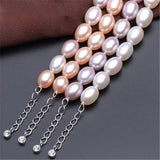 925 Silver Charm Bracelet with Pearl Drop