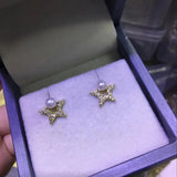 925 Silver Pearl Earrings 4-5mm Studs