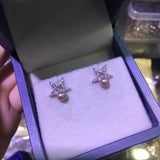 925 Silver Pearl Earrings 4-5mm Studs