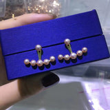 925 Sterling Silver Pearl Earrings 4-5mm Studs