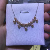 925 Silver Pearl Necklace 4-5mm Fine Natural Jewelry