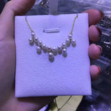 925 Silver Pearl Necklace 4-5mm Fine Natural Jewelry