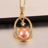 925 Silver Natural Pearl Pendant 10-11mm