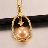 925 Silver Natural Pearl Pendant 10-11mm