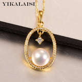 925 Silver Natural Pearl Pendant 10-11mm
