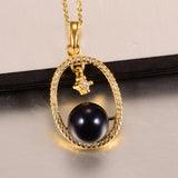 925 Silver Natural Pearl Pendant 10-11mm