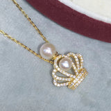925 Silver Pearl Pendant Fine Natural Jewelry 4-7mm Women