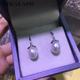 925 Silver Freshwater Pearl Jewelry Women 8-9mm 4
