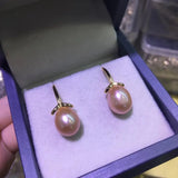 925 Silver Freshwater Pearl Jewelry Women 8-9mm 4
