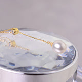 925 Silver Freshwater Pearl Pendant Women's Jewelry 8-9mm Pink Purple
