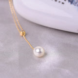 925 Silver Freshwater Pearl Pendant Women's Jewelry 8-9mm Pink Purple