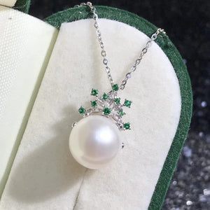 925 Silver Necklaces Women's Jewelry Natural Freshwater Pearl Pendants