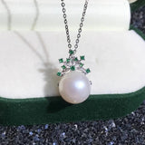 925 Silver Necklaces Women's Jewelry Natural Freshwater Pearl Pendants