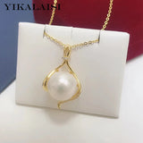 925 Silver Necklace Women Freshwater Pearl Pendant Wholesales