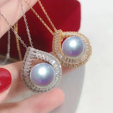 925 Sterling Silver Women's Necklaces with Natural Freshwater Pearl Pendants