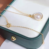 925 Silver Necklaces, 6-7mm Pearl Pendants, Wholesale