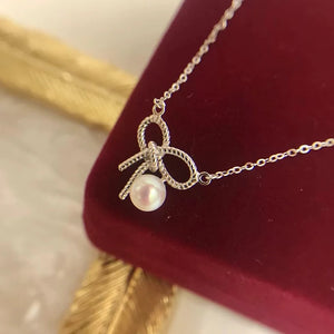 925 Sterling Silver Necklaces with Natural Freshwater Pearl Pendants
