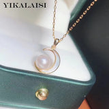 925 Silver Necklaces, 6-7mm Pearl Pendants, Wholesale