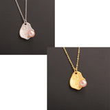 925 Sterling Silver Necklaces with 6-7mm Freshwater Pearl Pendants