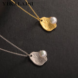 925 Sterling Silver Necklaces with 6-7mm Freshwater Pearl Pendants