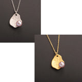 925 Sterling Silver Necklaces with 6-7mm Freshwater Pearl Pendants
