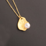 925 Sterling Silver Necklaces with 6-7mm Freshwater Pearl Pendants