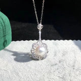 925 Silver Necklace Pearl Pendant