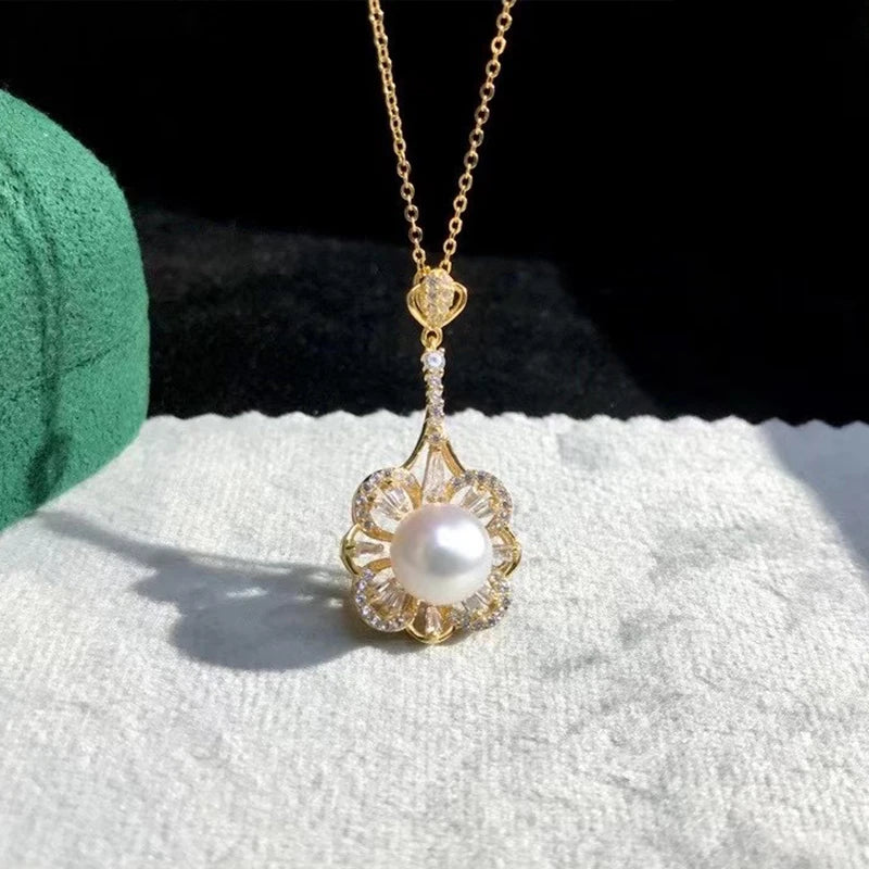 925 Silver Necklace Pearl Pendant