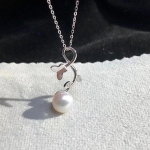925 Silver Necklaces Freshwater Pearl Pendants Wholesales