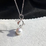 925 Silver Necklaces Freshwater Pearl Pendants Wholesales