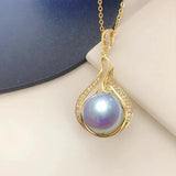 925 Silver Necklace with Pearl Pendant