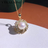 925 Silver Necklace with Elegant Pearl Pendant