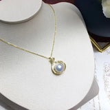 925 Silver Pendant Women's Jewelry 10-11mm Freshwater Pearl Necklaces