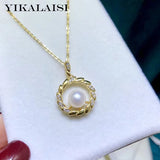 925 Silver Pendant Necklace with Natural Freshwater Pearl