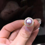 925 Sterling Silver Freshwater Pearl Ring for Women