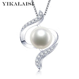 925 Silver Freshwater Pearl Necklace for Office Women