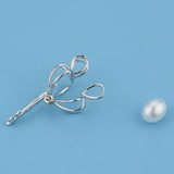 925 Silver Cage Pendant Freshwater Pearl Jewelry Gift