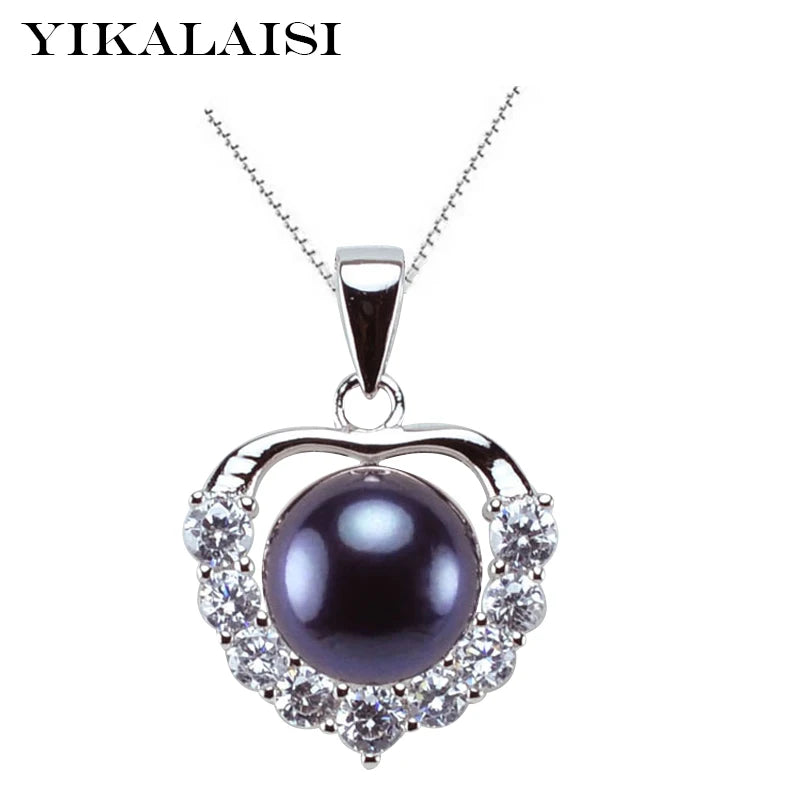 925 Silver Freshwater Pearl Pendant for Women Wedding