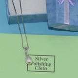 925 Silver Pearl Necklace Pendant Women