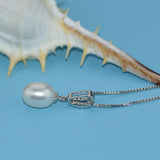 925 Silver Pearl Necklace Pendant Women