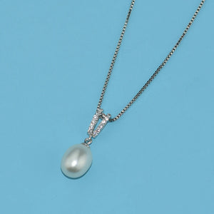 925 Silver Pearl Necklace Pendant Women