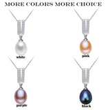 925 Silver Pearl Necklace Pendant Women
