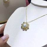 Colorful 925 Sterling Silver Freshwater Pearl Pendant Necklace