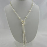 Long Multilayer Pearl Necklace for Women Accessories Statement Necklace