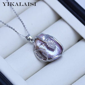 Baroque Purple Freshwater Pearl Pendant